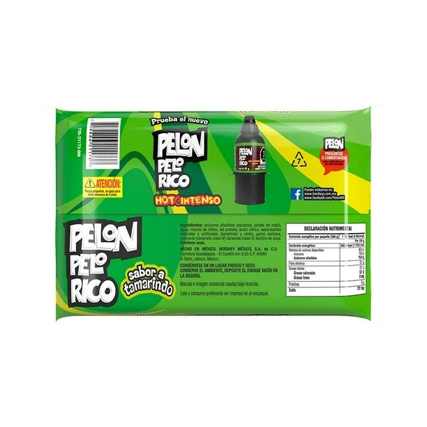 Pelón Pelo Rico sabor tamarindo 12 pzas de 30 g c/u