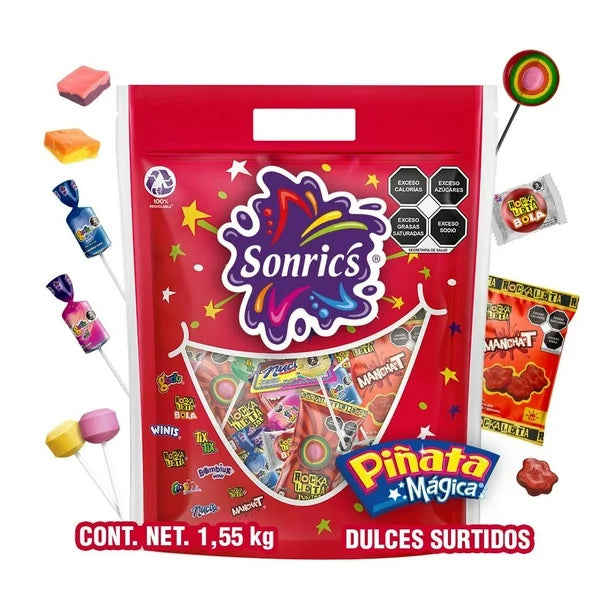 Dulces Sonric´s piñata mágica 1.5 kg